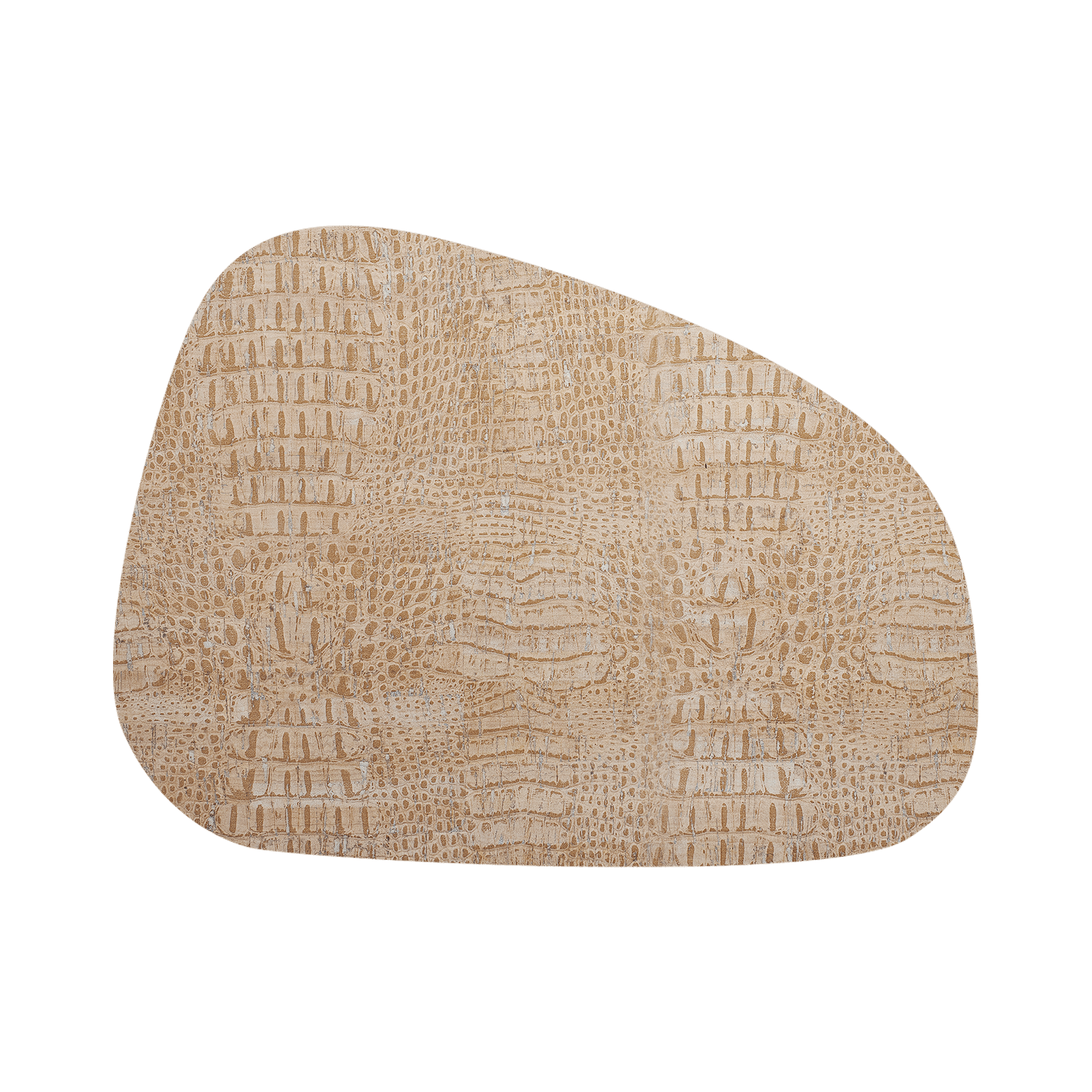 Tischset "Croco weiß/beige - Abstrakte Form I ", 4-tlg. - Corkando GmbH